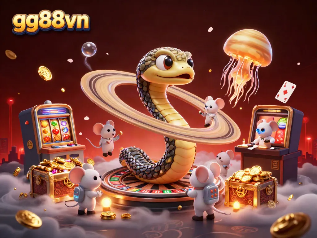 Experience thrilling betting at gg88vn with vibrant casino themes, 3D characters, and dynamic gaming elements.