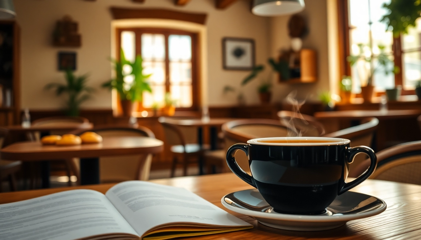 Disfrutando de café en un acogedor Coffee Shop lloret de mar con deliciosa repostería.