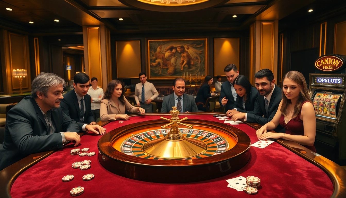 Experience high-stakes excitement at the go8 casino with roulette and poker tables.