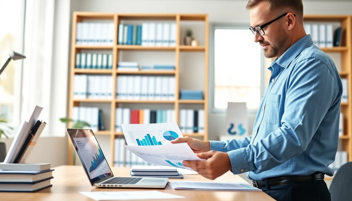 Consulente esperto di fda compliance consulting analizza documenti in ufficio moderno.