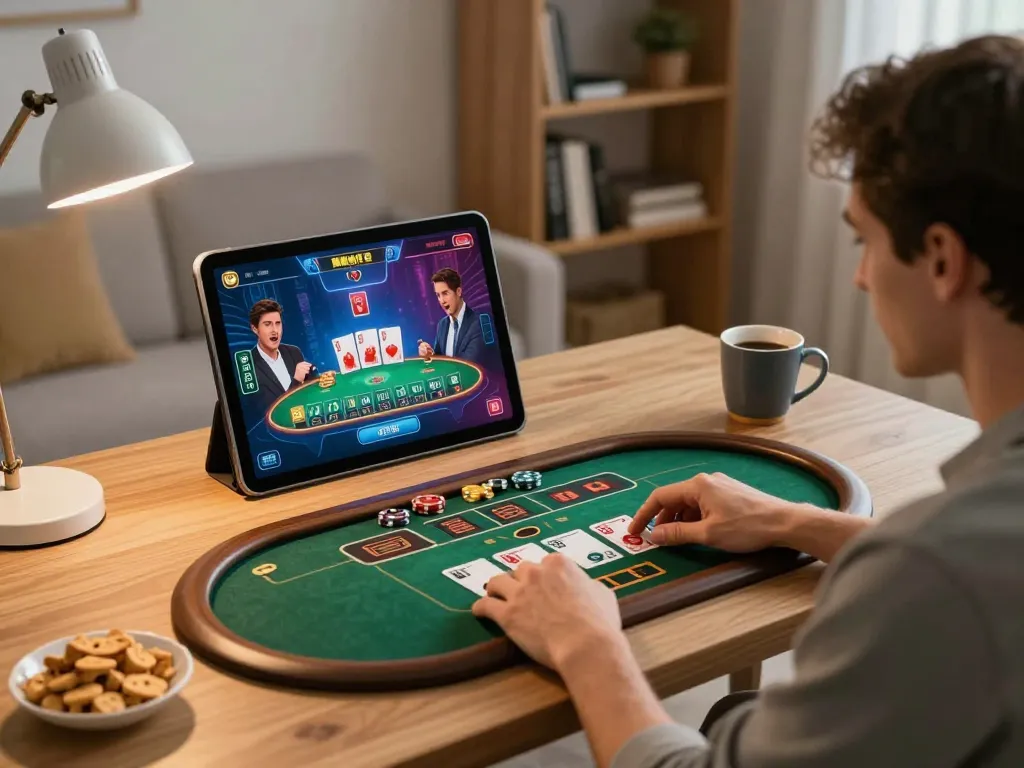 Tubidy mp3 download featured on an engaging online gaming interface, showcasing a player at home strategizing their next move.