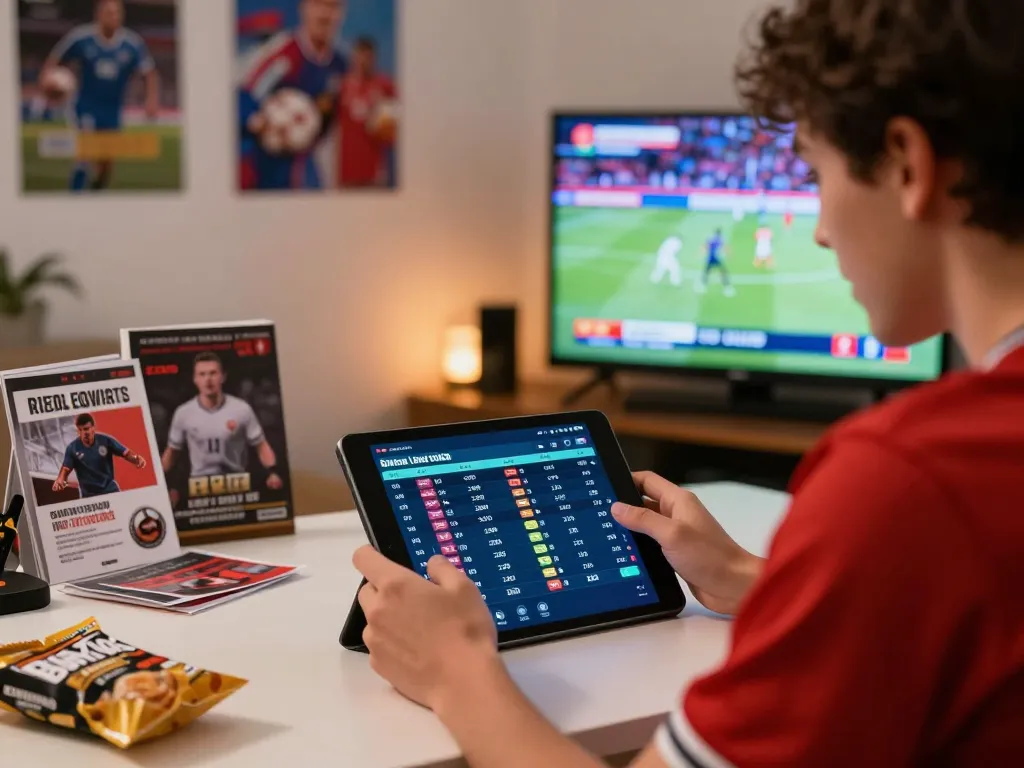 Engaging with LC88 sports betting app while reviewing live odds from home setup