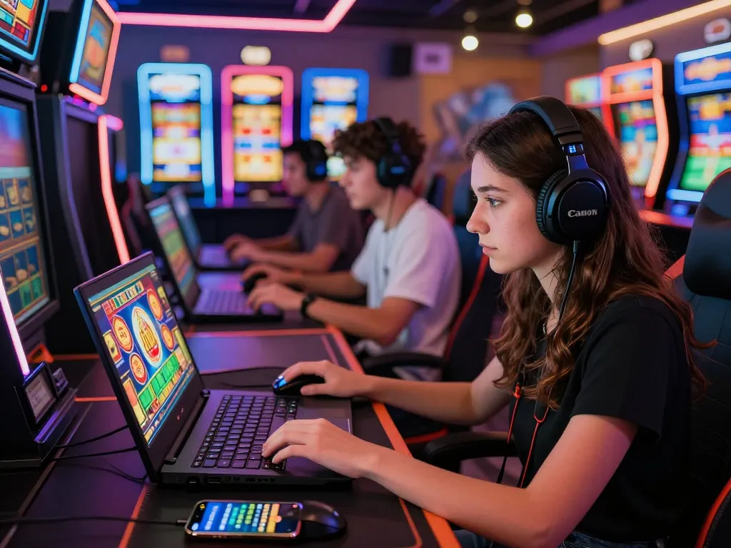 Exciting online gaming experience with players engaged in 789p slot games in a vibrant digital casino.