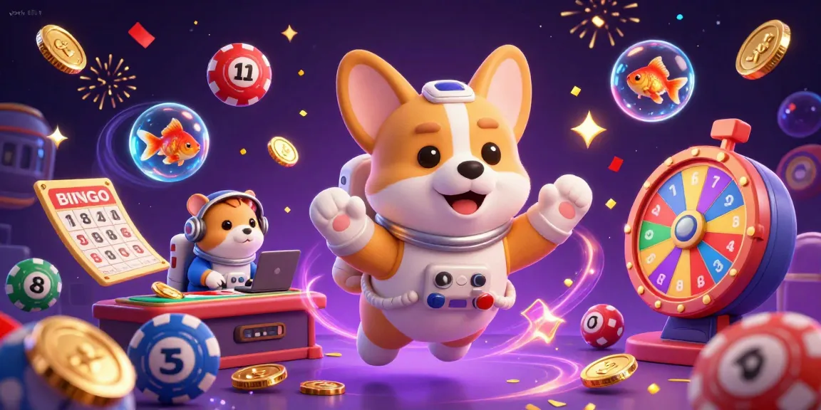 Engage with exciting games at bro138, featuring a cartoon space casino with vibrant prizes and unique characters.