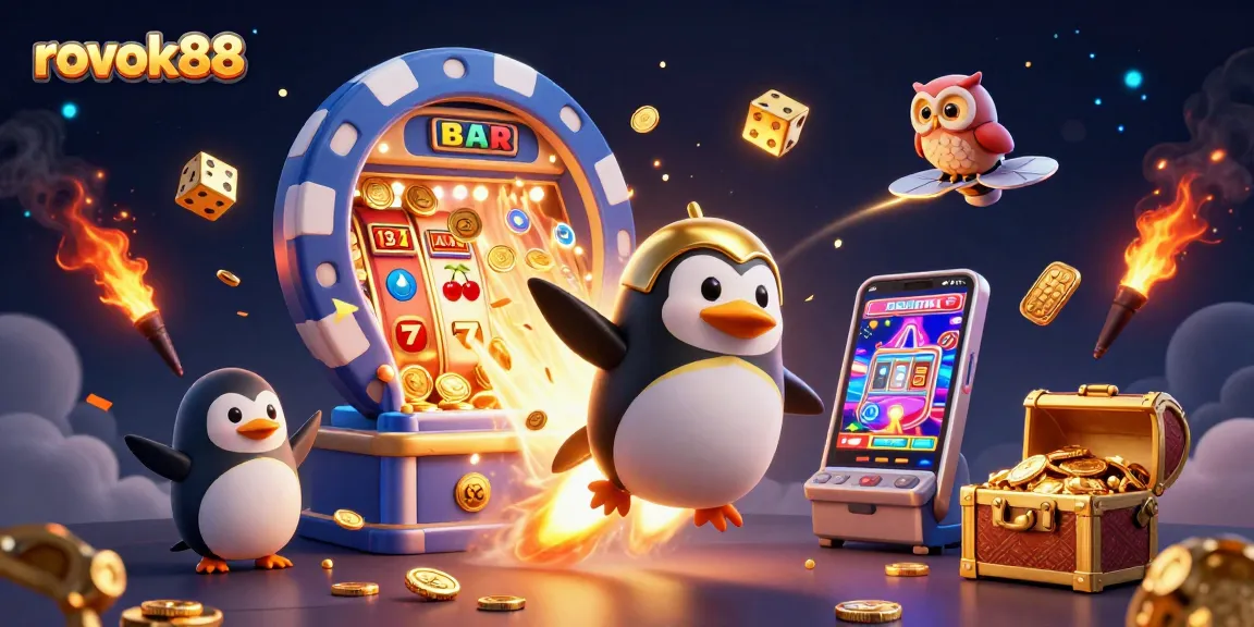 Experience epic wins with rokok88's vibrant casino adventure, featuring dynamic slot machines and golden rewards.