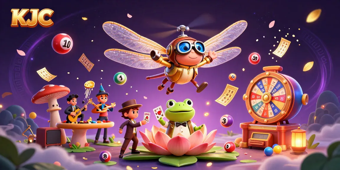 Engage KJC players with vibrant cartoon casino scene featuring interactive elements and whimsical characters.