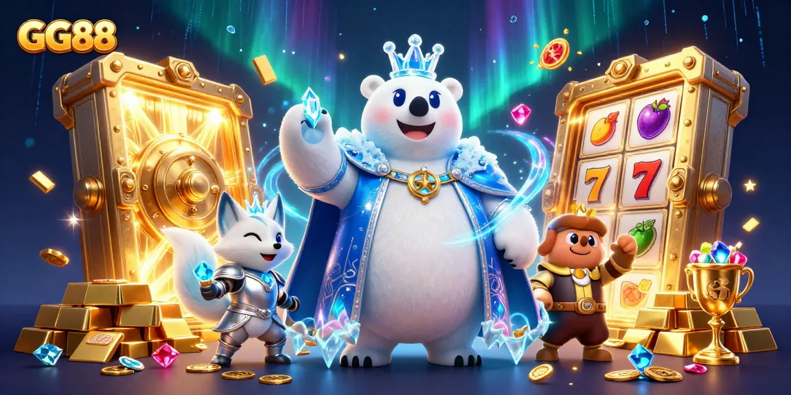 Experience the excitement and rewards at GG88 with lively characters and vibrant gaming elements.