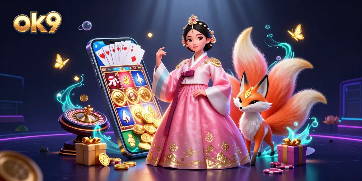 Engage with ok9's vibrant casino scene featuring lucky charm elements, slot games, and wealth opportunities.