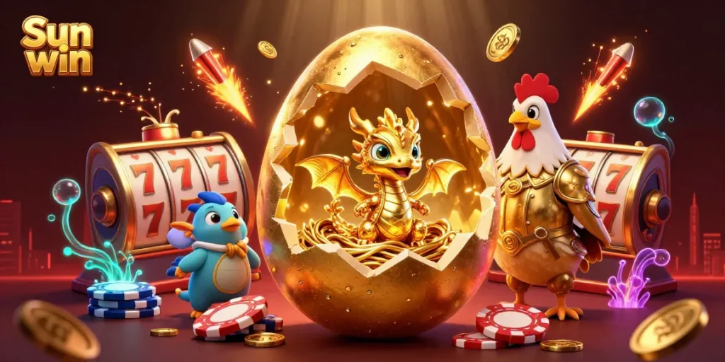 Experience the thrill of winning at Sun win with golden dragons and vibrant jackpots!