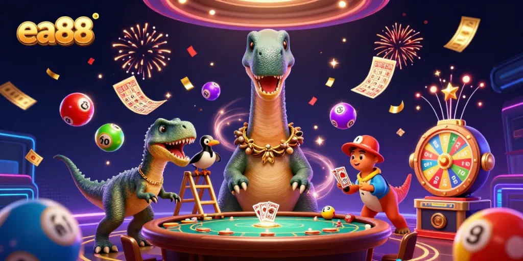 Engage in exciting gameplay at ea88 with festive lottery elements and dynamic casino action.