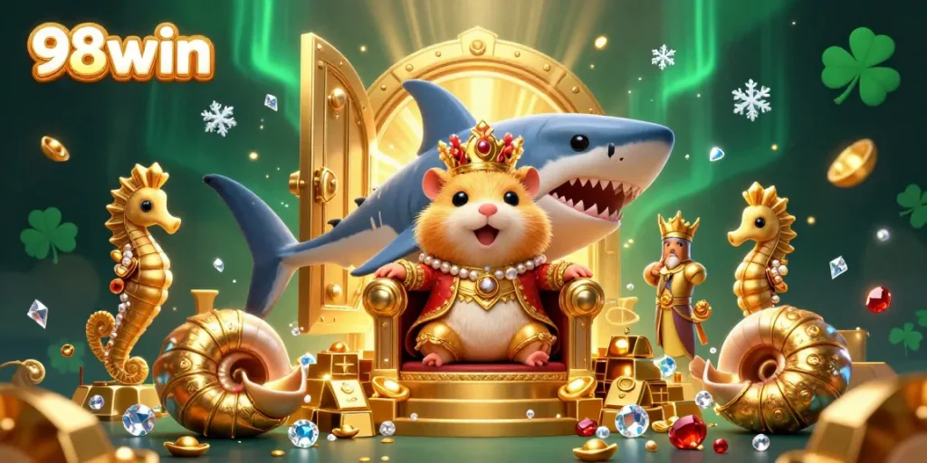 Experience thrilling gameplay at 98win's underwater casino adventure filled with treasures and uniquely designed characters.